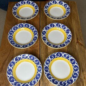 Large Rim Soup Bowl Splash by Herend Village Pottery Hungary